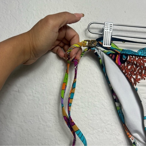 Trina Turk Triangle Side Ties Lined Bikini Bottom - Picture 2 of 5